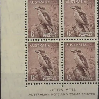 Kookaburra (Australian Wildlife) 1937 6d ACSC 202za