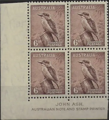 Kookaburra (Australian Wildlife) 1937 6d ACSC 202za