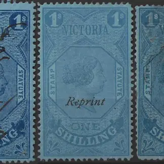 Queen Victoria, Victoria 1870-83 1/- ASC F6