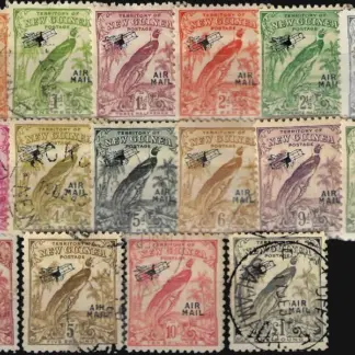 Bird of Paradise, New Guinea 1932 - 34 ½d - £1 SG 190 - 203