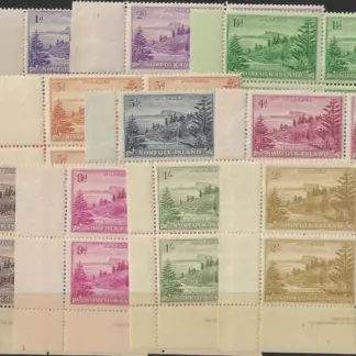 Ball Bay, Norfolk Island 1947 ½d - 2/- SG 1 - 12 ASC 1 - 12