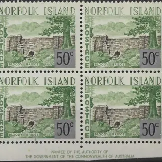Bloody Bridge, Norfolk Island 1966 50c SG 70