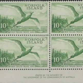 Red-Tailed Tropic bird, Norfolk Island 1961 10/- SG 36