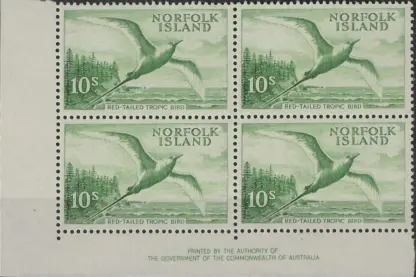 Red-Tailed Tropic bird, Norfolk Island 1961 10/- SG 36