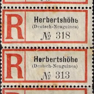 Herbertshohe Issues, German New Guinea 1915