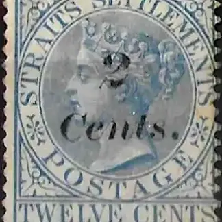Queen Victoria, Straits Settlements, 1883, 4c, SG 62