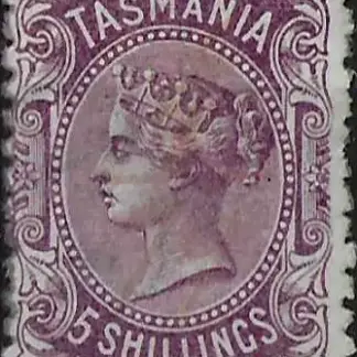 Queen Victoria, Tasmania, 1871, 5/-, SG 155