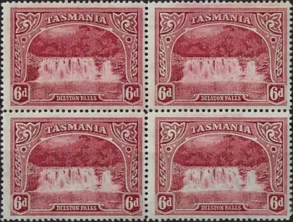 Dilston Falls, Tasmania, 1900, 6d, SG 236, ASC 41