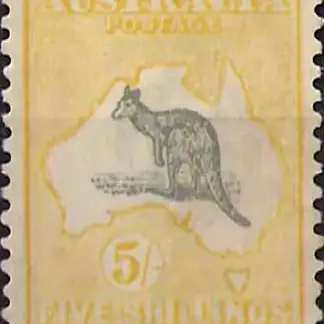 Kangaroos, Australia, 1915, 5/-, 3rd WMK, SG 42c, ASC 32