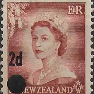 Queen Elizabeth II, New Zealand,  1958, 1½d, SG 763b