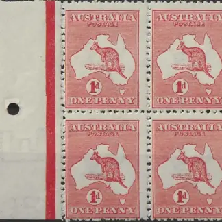 Kangaroos, Australia 1913, 1d Red, SG 2d, Die I