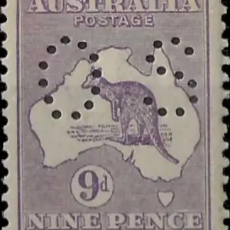 Kangaroos, Australia 1915-28, 9d 3rd WMK, SG 047b