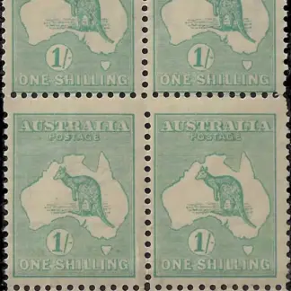 Kangaroos, Australia 1927, 1/- 3rd WMK, SG 40ba