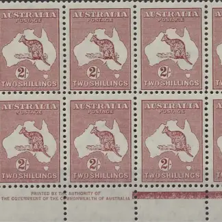 Kangaroos, Australia 1945, 2/-, ACSC 412 Die II