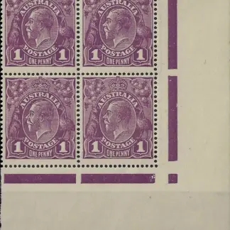 King George V Australia 1922 1d Single WMK SG 57