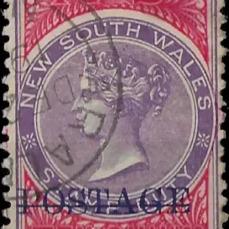 Queen Victoria CTO, New South Wales 1885-6, 10/- SG 241b
