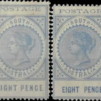 Queen Victoria, South Australia 1906, 8d, SG 307, 307a