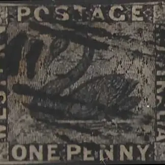 Swan, Western Australia 1854, 1d, SG 1