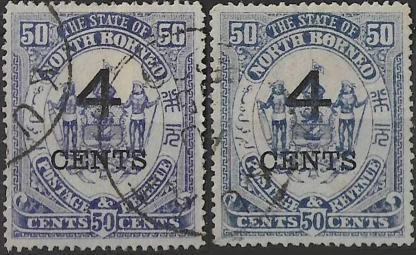 North Borneo State, North Borneo 1899, 50c SG 119/119a