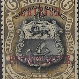 North Borneo State, North Borneo 1901, 6c SG 132