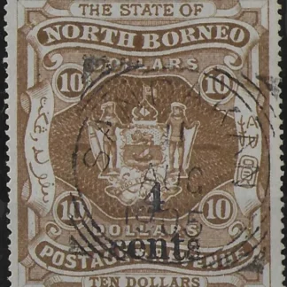 North Borneo State, North Borneo 1904-5, $10 SG 157