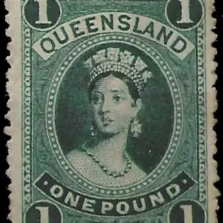 Queen Victoria Queensland 1895 £1 SG 161 Unused