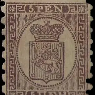 Coat of Arms Finland 1866 5. PEN SG 19 Fine Mint