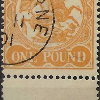 Stamp Duty CTO, Victoria 1884, £1, SG 262, ASC F25