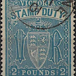 Stamp Duty CTO, Victoria 1888, £2, SG 276, ASC F29
