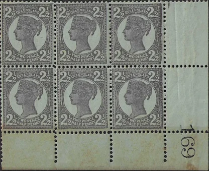 Queen Victoria, Queensland 1899, '2½d, SG 237, ASC 45a