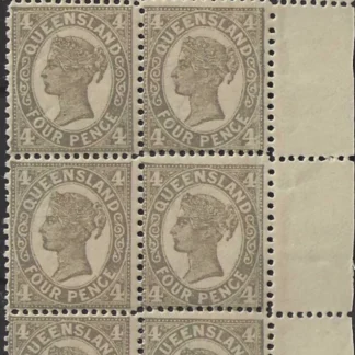 Queen Victoria, Queensland 1909, 4d, SG 294a, ASC 47a