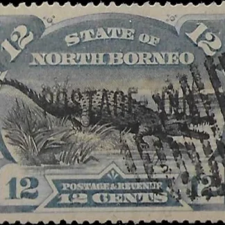 Postage & Revenue, North Borneo 1895, 12¢, SG D8a