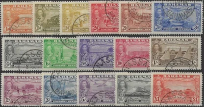 Pictorials, Bahamas 1948, ½d - £1, SG 178 - 93