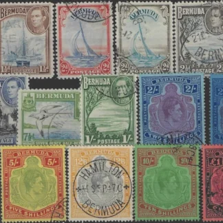 Pictorials, Bermuda 1938-53, 1d - £1, SG 110 - 21