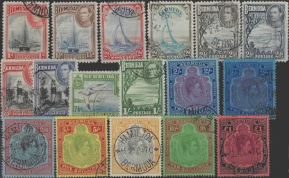Pictorials, Bermuda 1938-53, 1d - £1, SG 110 - 21