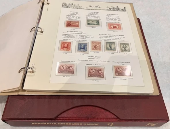 Australian pre-decimal collection in Seven Seas illustrated album
