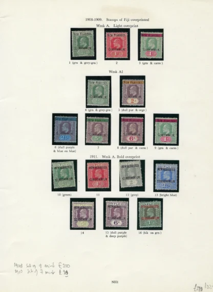 NEW HEBRIDES in Stanley Gibbons Illustrated album