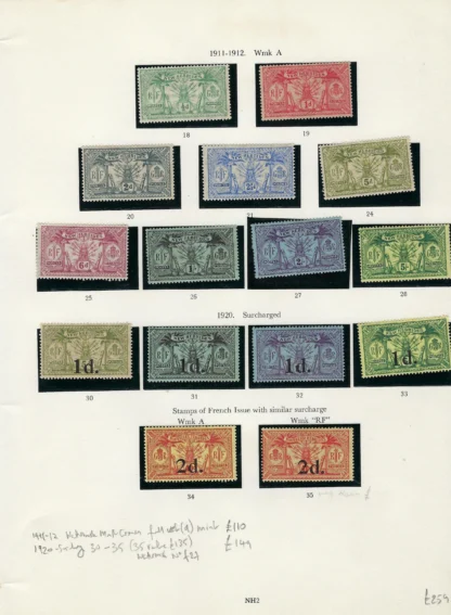 NEW HEBRIDES in Stanley Gibbons Illustrated album - Image 2