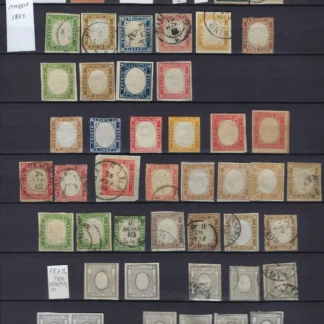 Collection of Italian States in German stock book