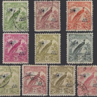 Bird of Paradise, New Guinea 1932, ½d-£1, SG 190-203