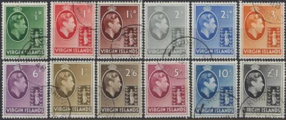 KGVI, Virgin Island 1938, ½d-£1, SG 110-21