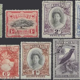 Queen Salote, Tonga 1942-49, ½d-5/-, SG 74-82