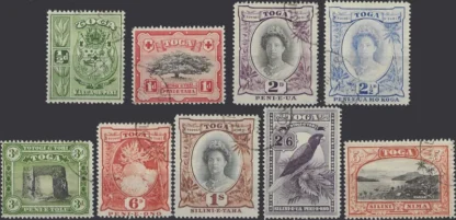 Queen Salote, Tonga 1942-49, ½d-5/-, SG 74-82