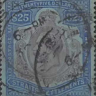 King George V, Straits Settlements 1923, $25, SG 240b