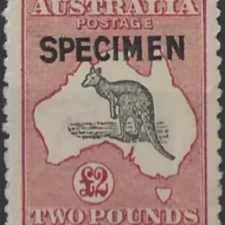 Kangaroos, Australia 1919-20, £2 3rd WMK, SG  45s