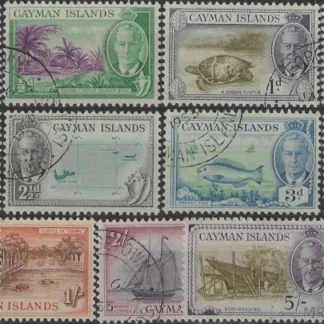Pictorials, Cayman Islands 1950, ¼d - 10/-, SG  135-47