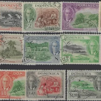 Pictorials, Dominica 1951, ½c - $2.40, SG  120-34