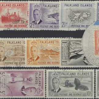Pictorials, Falkland Islands 1952, ½d  - £1, SG  172-85