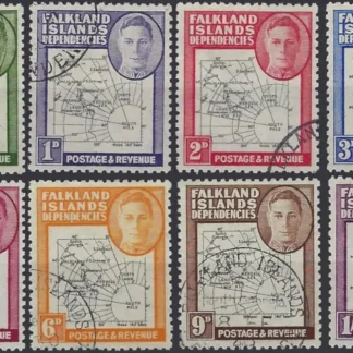 Dependency, Falkland Islands 1946, ½d - 1/-, SG  G1-8