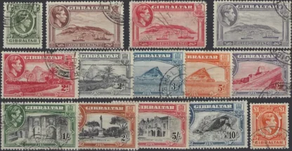 Pictorials, Gibraltar 1938, ½d  - £1, SG  121-31